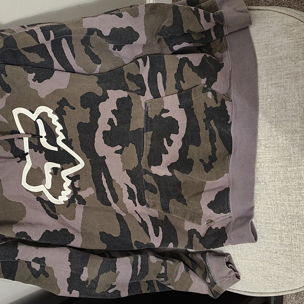 Camouflage Hoodie with Fox Logo